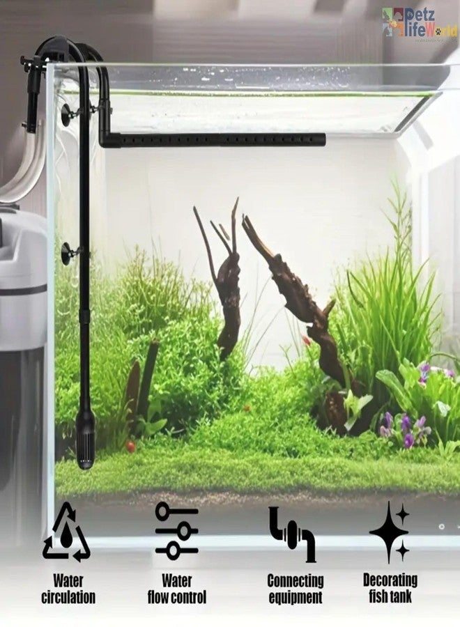 مجموعة أنابيب بلاستيكية احتياطية لمدخل ومخرج فلتر حوض السمك من نوع VAYINATO Sun-Sun (HW-303A/303B) - Image 3